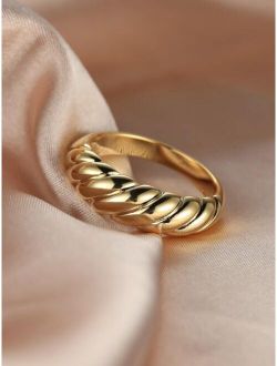 18K Gold Plated Twist Ring
