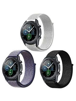 Morsey 22mm Soft Nylon Watch Bands Compatible for Samsung Galaxy Watch 46mm/Samsung Galaxy Watch 3 45mm/Gear S3 Frontier/Classic, Sport Strap Wristband Replacement Bracel
