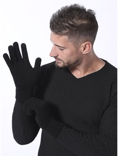 Shein Men Knit Gloves