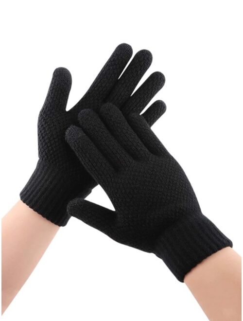 Shein Men Knit Gloves