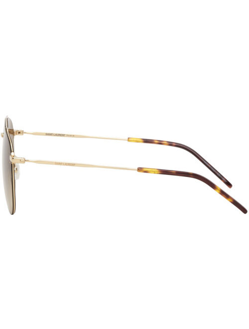 Yves Saint Laurent Gold SL 392 Wire Sunglasses