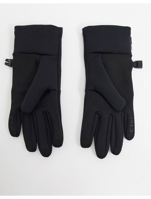 The North Face Etip recycled gloves in black