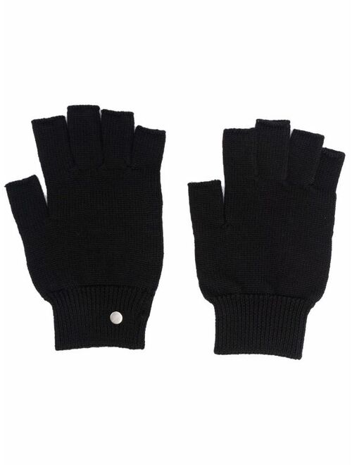 Rick Owens ribbed-knit gloves