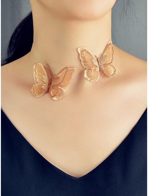 Shein Butterfly Decor Necklace