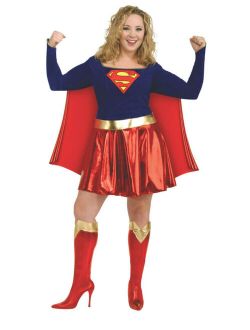 Women's  Supergirl Plus Size Costume Superhero Costume