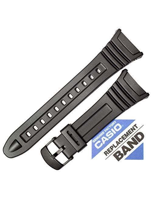 Genuine Casio Watch Band 18mm Black Rubber Strap 10076822 W-96H-1A W-96H-1B W-96H-2A W-96H-3A W-96H-4A2 W-96H-4A W-96H-9A