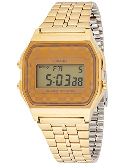 Casio #A159WGEA-9A Men's Vintage Gold Tone Chrongoraph Alarm LCD Digital Watch