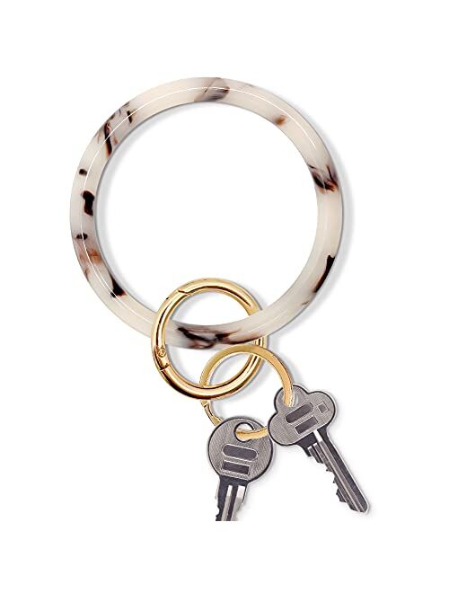 Keyring For women Wristband Keychain Bracelet Key Ring Round Key Chain