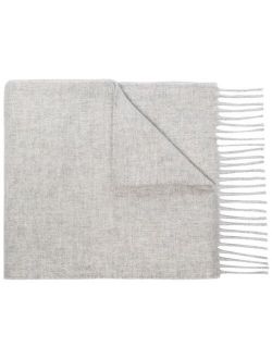 fringed cashmere scarf