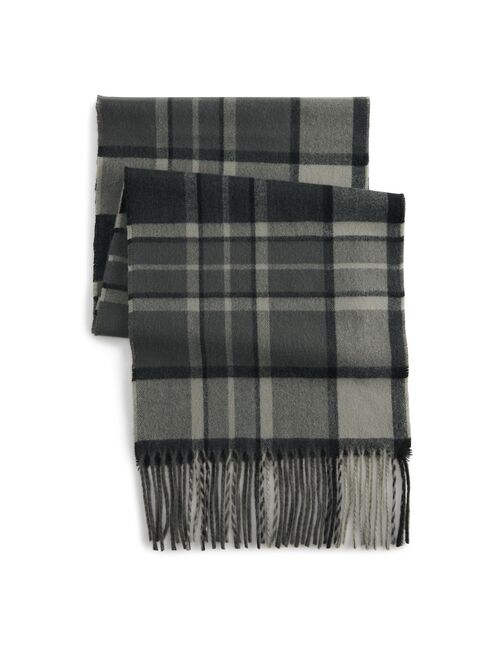 Men's Sonoma Goods For Life® Grayscale Plaid Woven Scarf