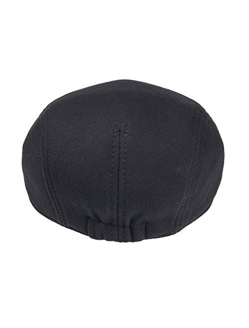 FEINION Men Cotton Newsboy Cap Soft Fit Cabbie Hat