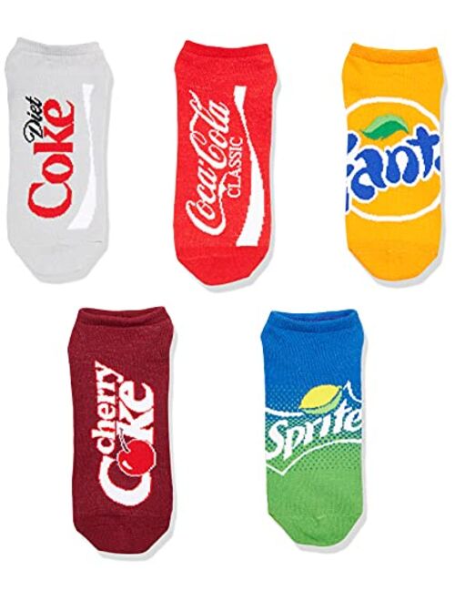 Coca-Cola Brands Women's 5 Pack No Show Socks