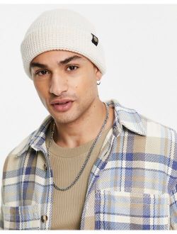 Woodworth waffle beanie in ecru