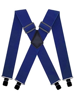 MENDENG Camo Suspenders for Men Heavy Duty Clips Hunting Work Adjustable Braces