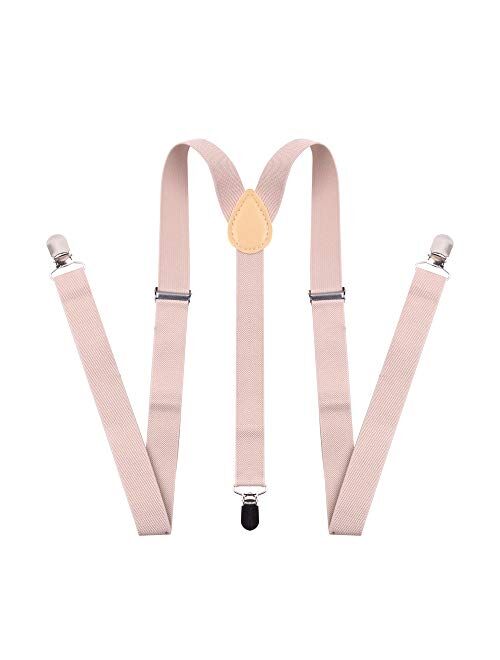 Suspenders for Men and Women - Adjustable Tall stature Elastic Y Back Style With Strong Metal Clips