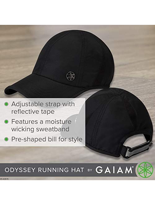 Wander Gaiam Women's Hat-Breathable Ball Cap, Pre-Shaped Bill, Adjustable Size for Running