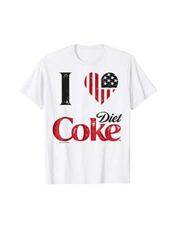 Coca-Cola Vintage Flag Love Diet Coke Graphic T-Shirt