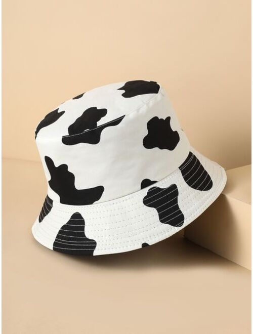 Shein Cow Print Bucket Hat