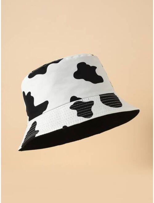 Shein Cow Print Bucket Hat