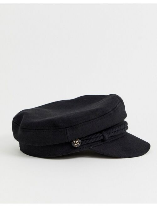 Asos Design high crown wool baker boy hat