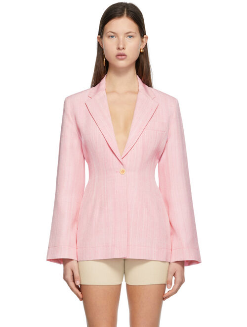 Jacquemus Pink 'La Veste Novio' Blazer