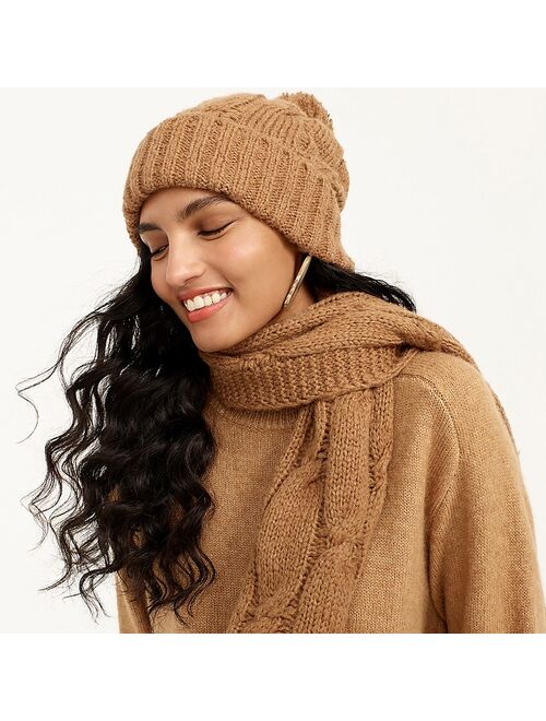 J.Crew Chunky cable-knit beanie