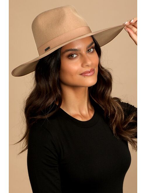 Billabong Dream Big Tan Wool Fedora Hat