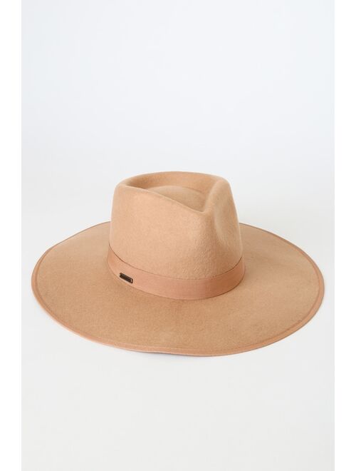 Billabong Dream Big Tan Wool Fedora Hat