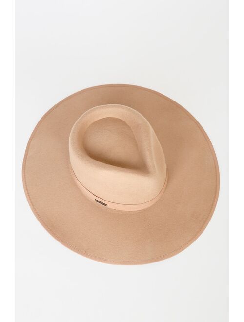 Billabong Dream Big Tan Wool Fedora Hat
