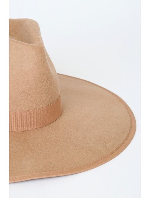 Billabong Dream Big Tan Wool Fedora Hat