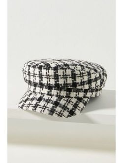 Checkered Newsboy Hat