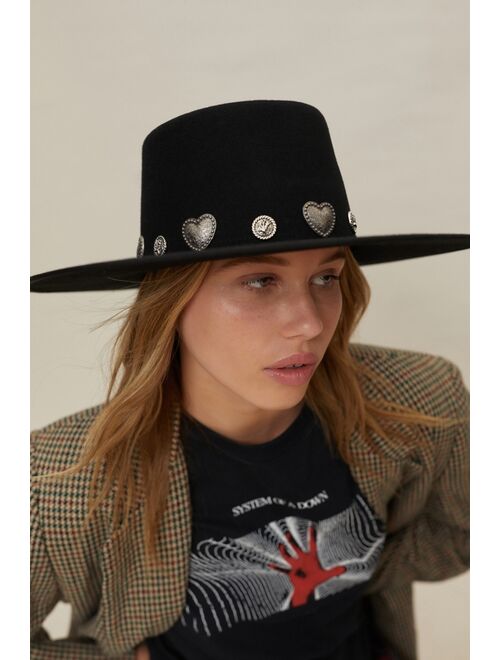 Urban outfitters Charmed Wide Brim Felt Hat