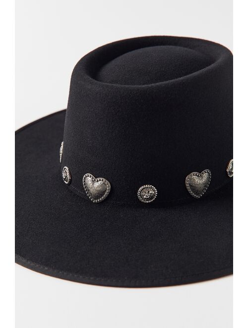 Urban outfitters Charmed Wide Brim Felt Hat
