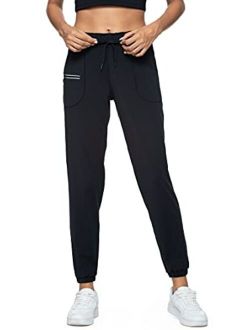 Joggers for Women Sweatpants-Elastic Waist Comfy Lounge Workout Sport Yoga Pants with Pockets