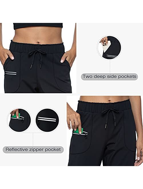 Haowind Joggers for Women Sweatpants-Elastic Waist Comfy Lounge Workout Sport Yoga Pants with Pockets