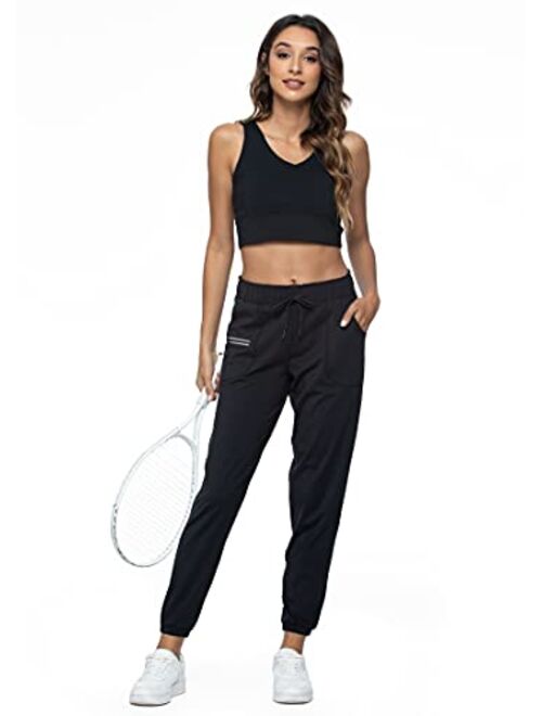 Haowind Joggers for Women Sweatpants-Elastic Waist Comfy Lounge Workout Sport Yoga Pants with Pockets