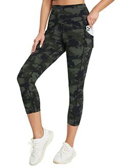 Leggings for Women Tummy Control High Waist Pants with Pockets for Yoga Running Workout