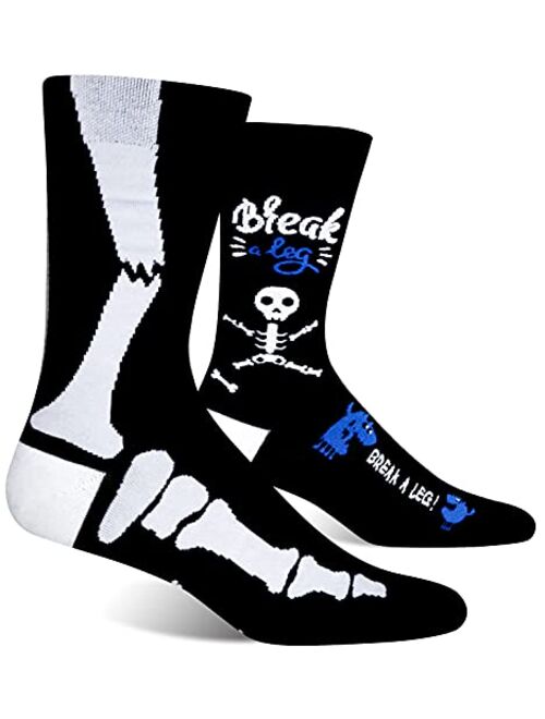 ANTI BASIC Socks Gift for Men-Novelty Beer Fox Bone Snake Zombie Halloween Socks