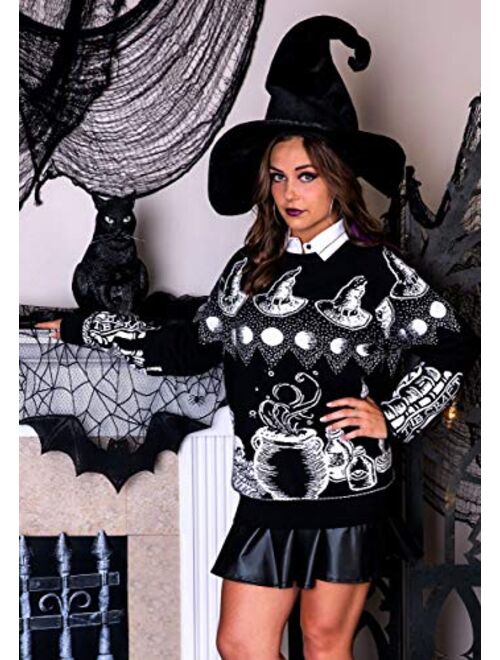 Adult Witch Spellcraft and Curios Halloween Sweater