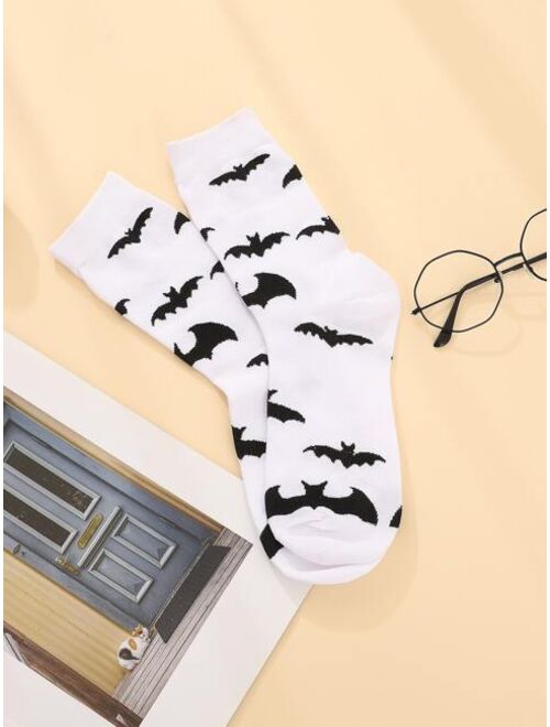 Shein Bat Pattern Socks