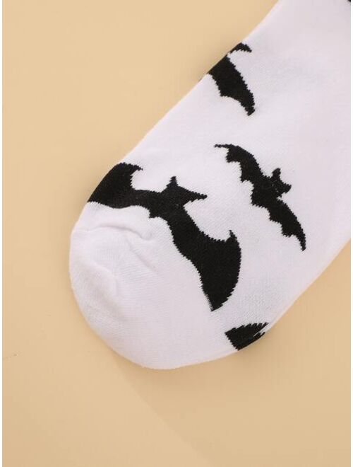 Shein Bat Pattern Socks