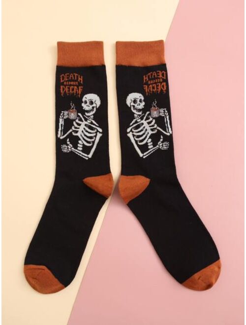 Shein Skull Pattern Socks