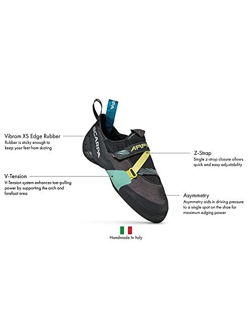 SCARPA Women's Arpia Rock Climbing Shoes for Sport Climbing and Bouldering - Low-Volume, Women's Specific Fit