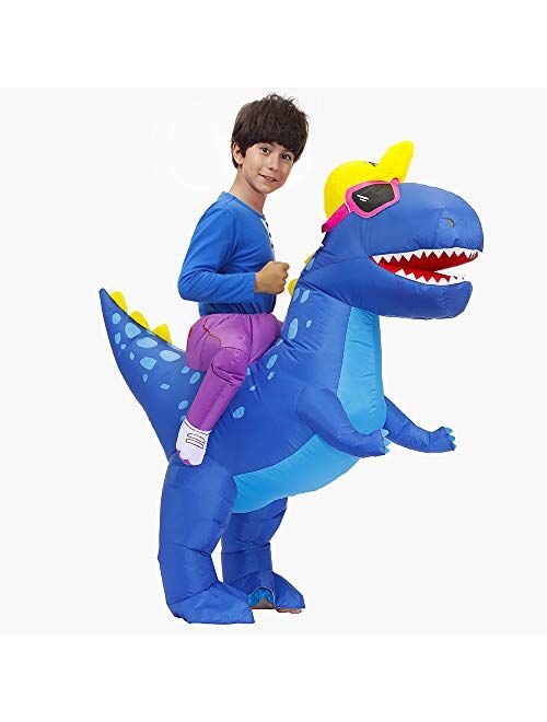 Decalare Inflatable costume for kids Dinosaur T-REX Costumes Fancy Costumes Halloween Party Cosplay Fantasy Blow up Costume
