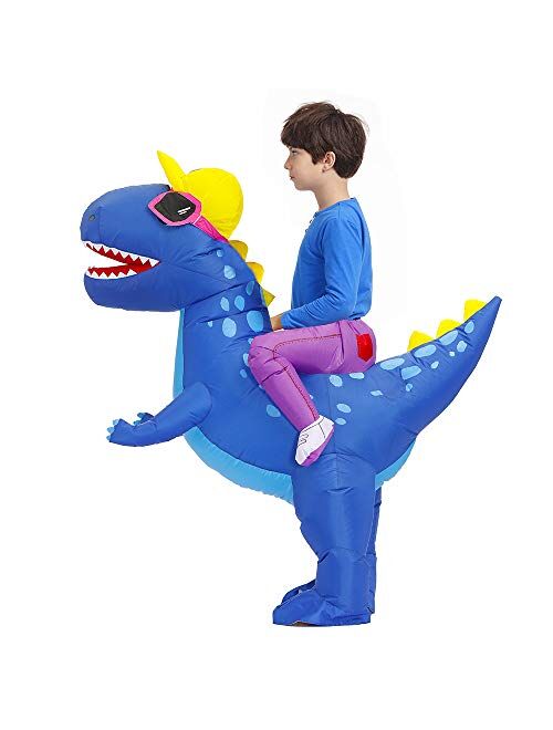 Decalare Inflatable costume for kids Dinosaur T-REX Costumes Fancy Costumes Halloween Party Cosplay Fantasy Blow up Costume
