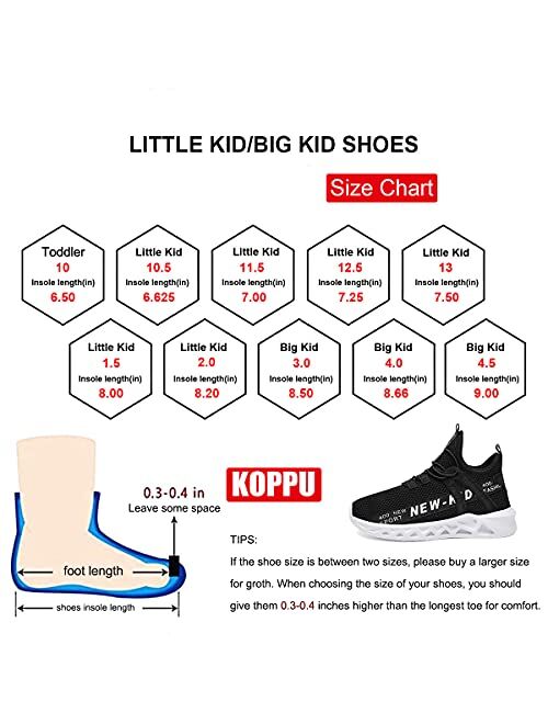 koppu Kids Shoes Running Shoes Girls Boys Primary School Students Sports Shoes Spring and Autumn Casual Shoes