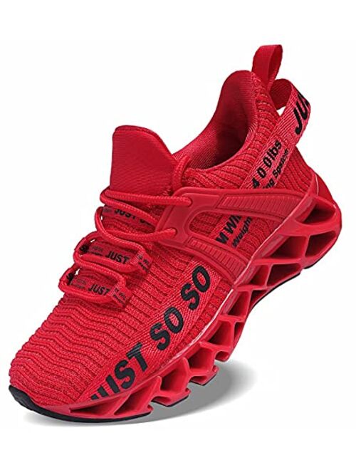 WONESION Kids Tennis Running Shoes Breathable Casual Walking Sneakers School for Boy and Girls