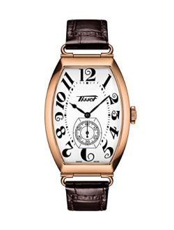 Unisex-Adult Porto Mechanical Stainless Steel Dress Watch (Model: T1285053601200), Rose Gold