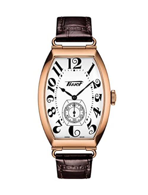 Tissot Unisex-Adult Porto Mechanical Stainless Steel Dress Watch (Model: T1285053601200), Rose Gold
