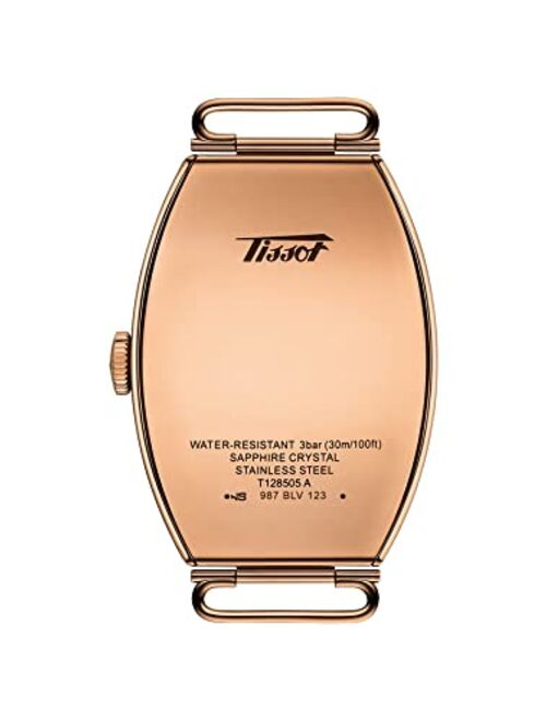 Tissot Unisex-Adult Porto Mechanical Stainless Steel Dress Watch (Model: T1285053601200), Rose Gold